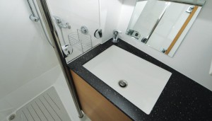 Hardy 32 bathroom sink and shower