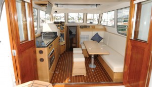 Hardy 32 galley and cockpit